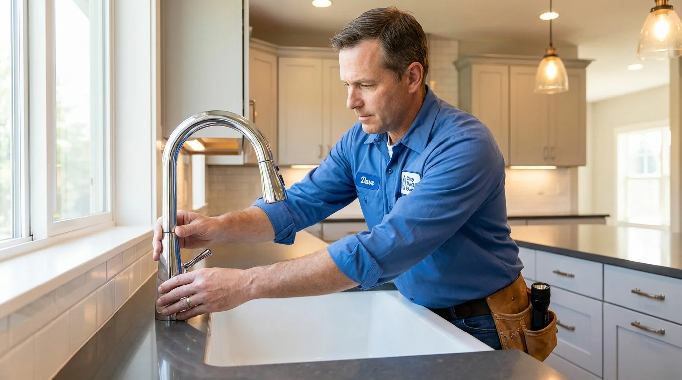 Kitchen faucet installation by Johns Plumbing LLC in Mead